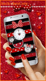 Diamond Glitter Micky Theme screenshot