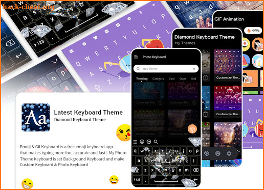 Diamond Keyboard Theme - Latest Keyboard Theme screenshot