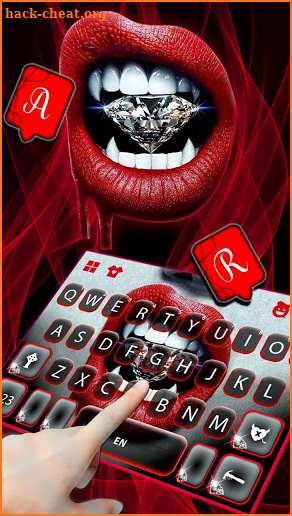 Diamond Lips Keyboard Background screenshot