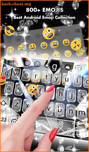 Diamond Live Wallpaper & Animated Keyboard screenshot