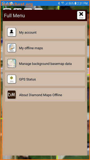 Diamond Maps Offline screenshot