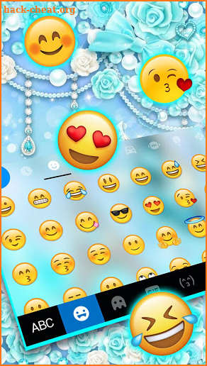 Diamond Paris Butterfly Keyboard Theme screenshot