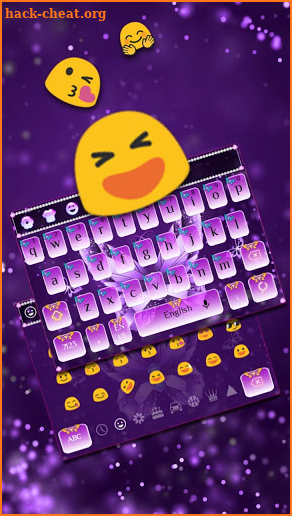 Diamond Purple Butterfly Keyboard screenshot