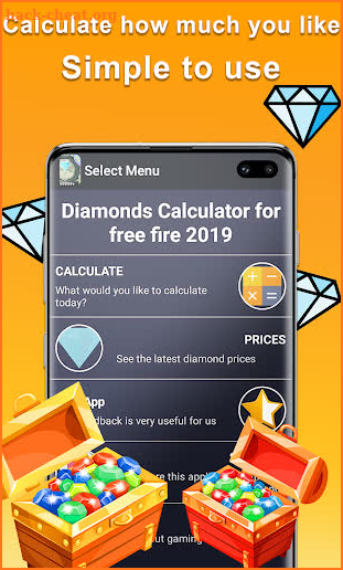 Diamonds 💎 Calculator For Free Fire 2019 screenshot