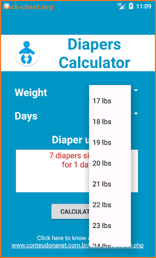 Diaper - Calculator screenshot