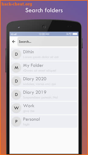 Diary & Notes screenshot