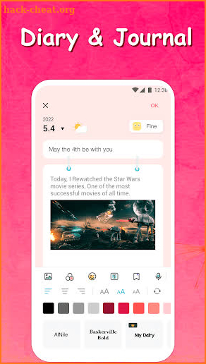 Diary with Lock: Daily Journal screenshot