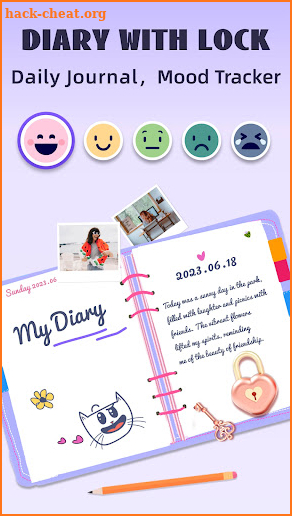 Diary with Lock: Daily Journal screenshot