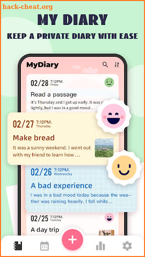 Diary with Lock: Daily Journal screenshot