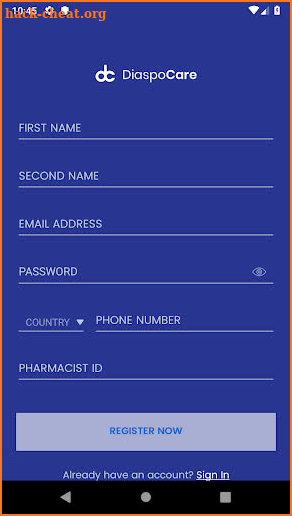 Diaspocare screenshot