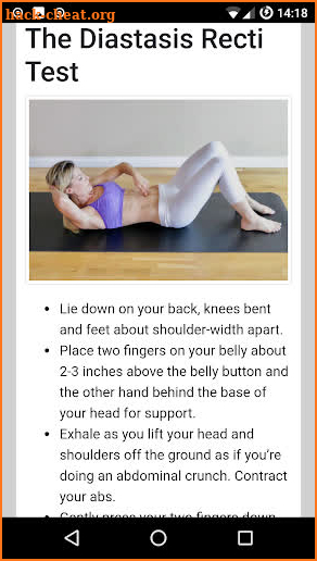 Diastasis Recti Exercises screenshot