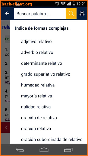 Diccionario RAE y ASALE (DLE) screenshot