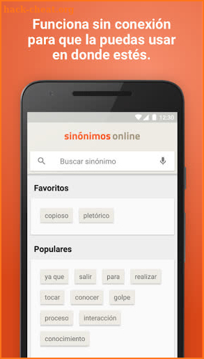 Diccionario Sinónimos Offline screenshot