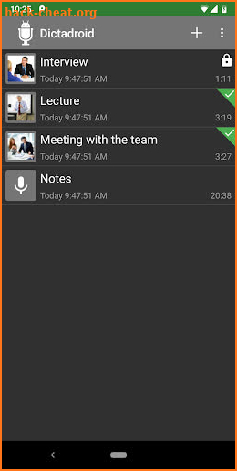 Dictadroid - Voice Recorder screenshot