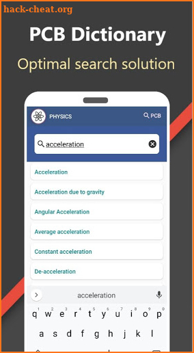 Dictionary PCB [Phy-Che-Bio] screenshot