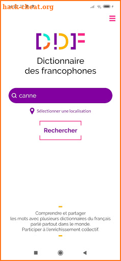 Dictionnaire des francophones screenshot