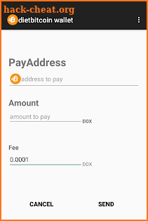 dietbitcoin wallet screenshot