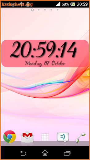 DIGI Clock Widget Plus screenshot