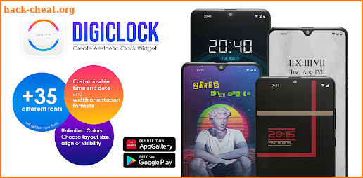 DigiClock: Customize Aesthetic Clock Widget screenshot