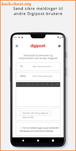 Digipost screenshot