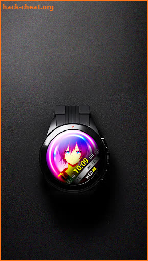 Digital Anime Watch Face VS71 screenshot