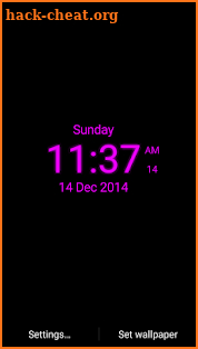 Digital Clock Live Wallpaper screenshot