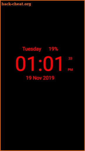 Digital Clock Live Wallpaper screenshot