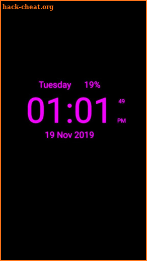 Digital Clock Live Wallpaper screenshot