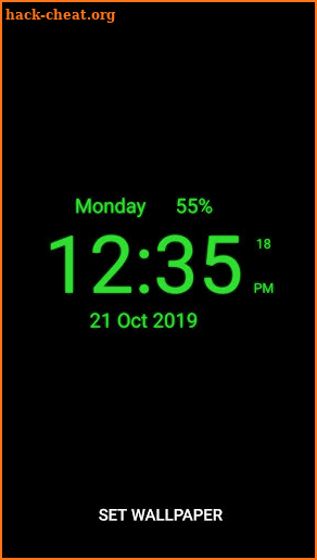 Digital Clock Live Wallpaper screenshot