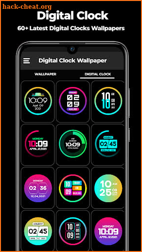 Digital Clock Wallpapers 2021Smart Watch Wallpaper screenshot