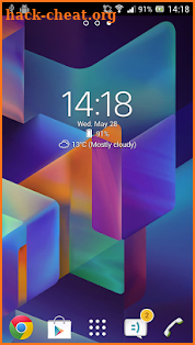 Digital Clock Widget Xperia screenshot