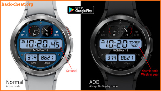 Digital Cluster A Watch Face screenshot