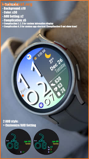 Digital Color WearOS NTV572 screenshot