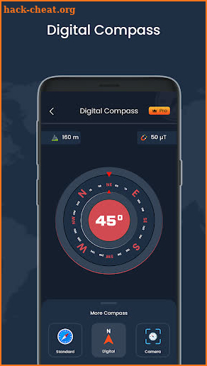 Digital compass & live weather screenshot