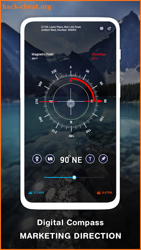 Digital Compass free: GPS - Smart Compass screenshot