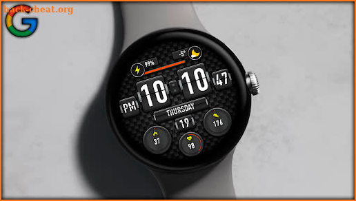 Digital Flip ACTIVE Watchface screenshot