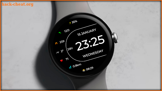 Digital Fnx371 Watch Face screenshot