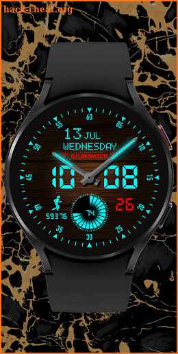 Digital ILLUMINATOR WatchFace screenshot