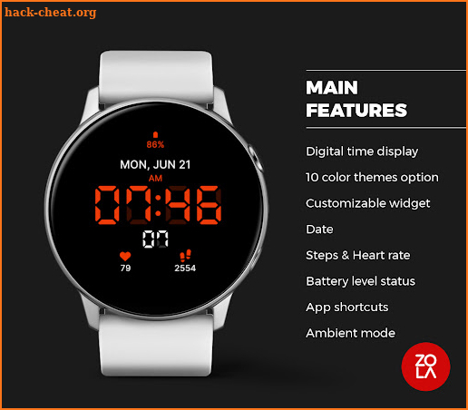 Digital LED Watch Face screenshot