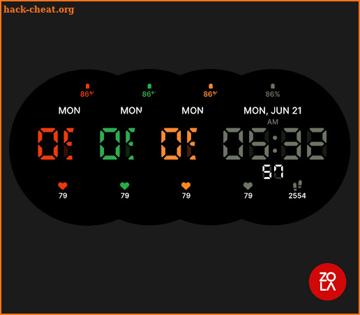 Digital LED Watch Face screenshot