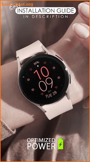 Digital Love watch face screenshot