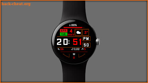 Digital MOD Color Watchface screenshot