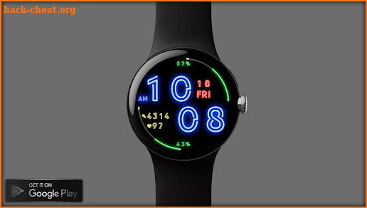 Digital NEON Watchface screenshot