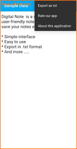 Digital Note - Simple notepad screenshot