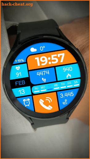 Digital Panel Watch face screenshot