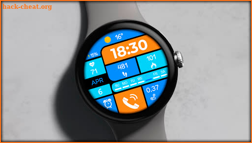 Digital Panel Watch Face screenshot