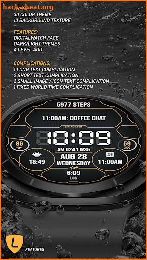 Digital Pure Watch Face 056 screenshot