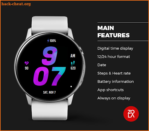 Digital Style Watch Face screenshot