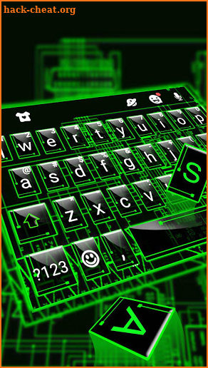 Digital Tech Keyboard Theme screenshot