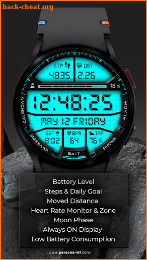 Digital Ultra Watch Face PER29 screenshot